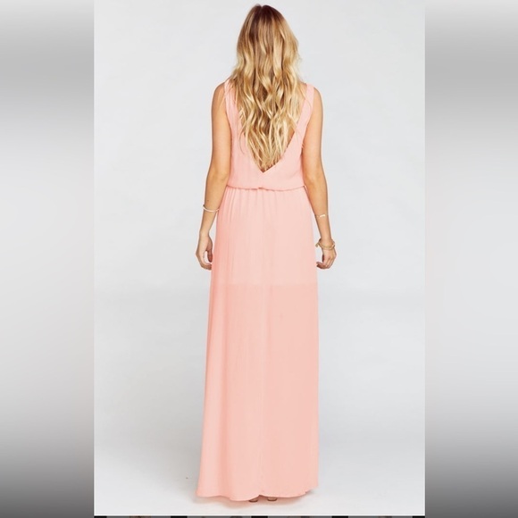 Show Me Your Mumu | Kendall Maxi Dress Frosty Pink Crisp size XXS - Picture 2 of 9